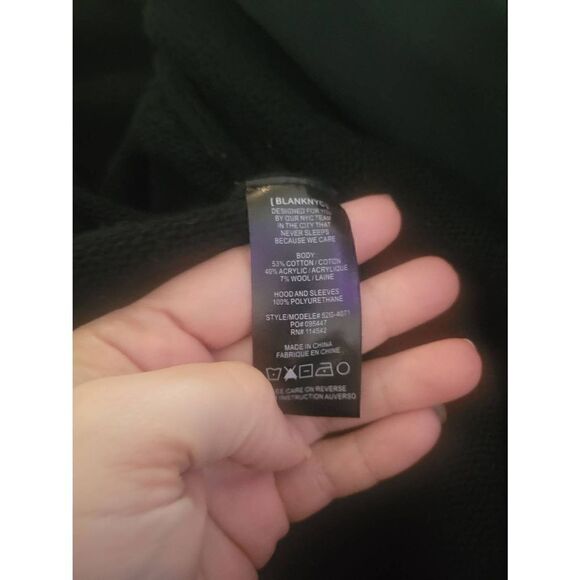 Blank NYC Long Sleeve Cardigan Size Small Black - Picture 6 of 10